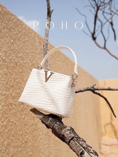 POHO POHO Brand Woven Pattern Not Handmade Medium V Shaped Handbag Elegant Classic Fashion Women s Bag Gift For Female Friends Sisters Mothers p 67927006