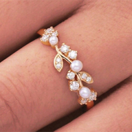 Luxury French Single Diamond Ring Artificial Gift Date Wedding Engagement Random Jewelry Box Style p 67409830