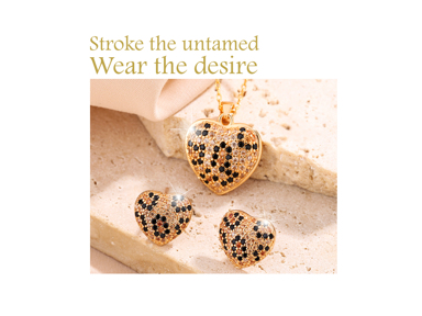 Elegant Compact S925 Sterling Silver Leopard Print Colorful Zirconia Necklace And Earring Set High End 925 Pure Silver Jewelry Suitable For Women s Party Daily Wear Gift For Family And Friends Box Style Randomly Selected p 65932195