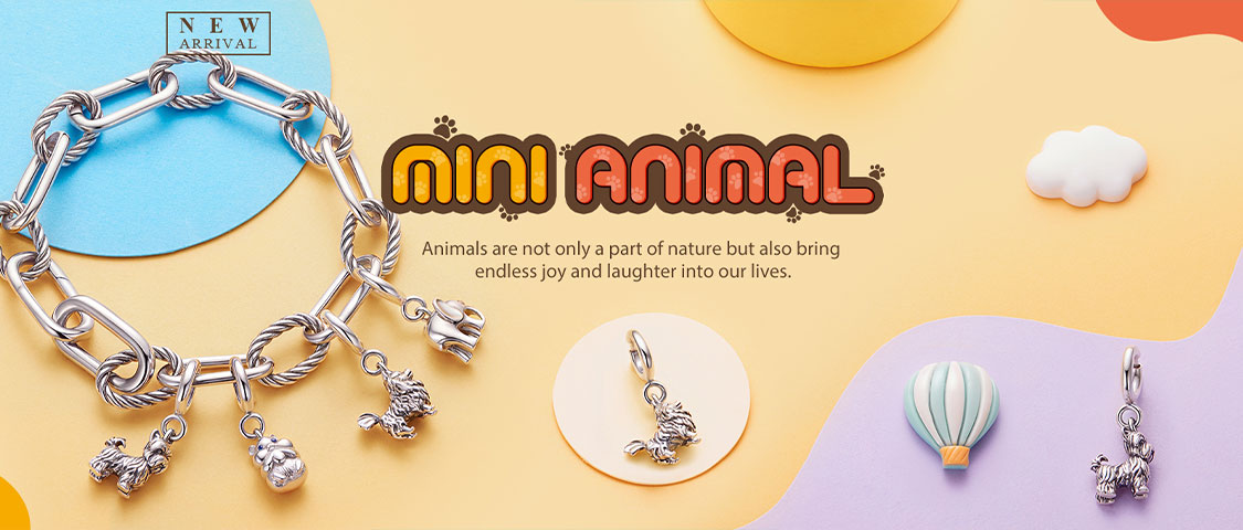 WOSTU 1pc 925 Sterling Silver Cute Dog Charms Yorkshire Elegant Terrier Pomeranian Pendant Hamster Elephant Beads Cute Charm Fit DIY Original Bracelets And Necklaces For Women Fine Jewelry Accessories p 66539130