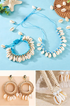 30 50 100g White Natural Spiral Shell Beads Sea Shells Beach Seashells Cowrie Shells Charms And Beads With Hole For Summer DIY Craft Jewelry Making Accessories p 38343265