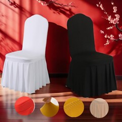 1 2 6 12 30pcs Multi Color Pleated Spandex Chair Covers Decorative Bands With Buckle Sliders Shiny Bowknot Chair Back Covers Soft High Elasticity Removable Chair Renovation Chair Slipcovers Dining Chair Covers Universal Chair Covers Furniture Covers Seat Covers Sofa Covers Office Chair Covers Cushions Suitable For Dining Room Living Room Wedding Party Conference Banquet Birthday Home Decor Back To School Christmas Halloween Table Decor Room Decor Christmas Decorations p 34170947