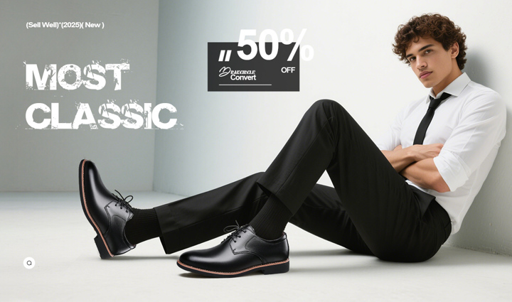 1pair New Men s British Business Formal Pointed Toe Soft Bottom Leather Shoes For Casual Wear p 31089373