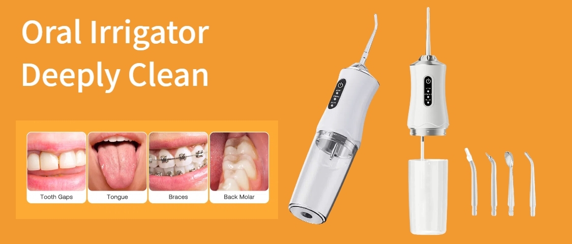 HYUNDAI Rechargeable Water Flosser Portable Handheld Cordless Tooth Cleaner Electric Oral Irrigator With 3 Modes And 4 Nozzles For Home Oral Care p 60561273