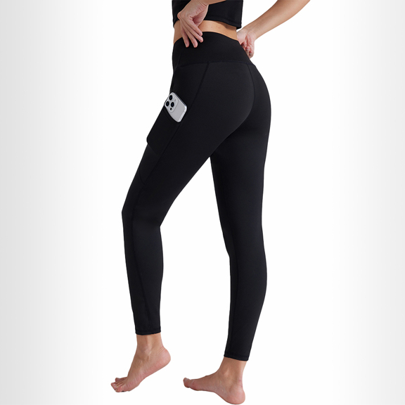 Women s High Waisted Lounge Leggings 25 With Pockets Tummy Control Yoga Pants For Workout Running Athletic Women s Activewear  p 74129715