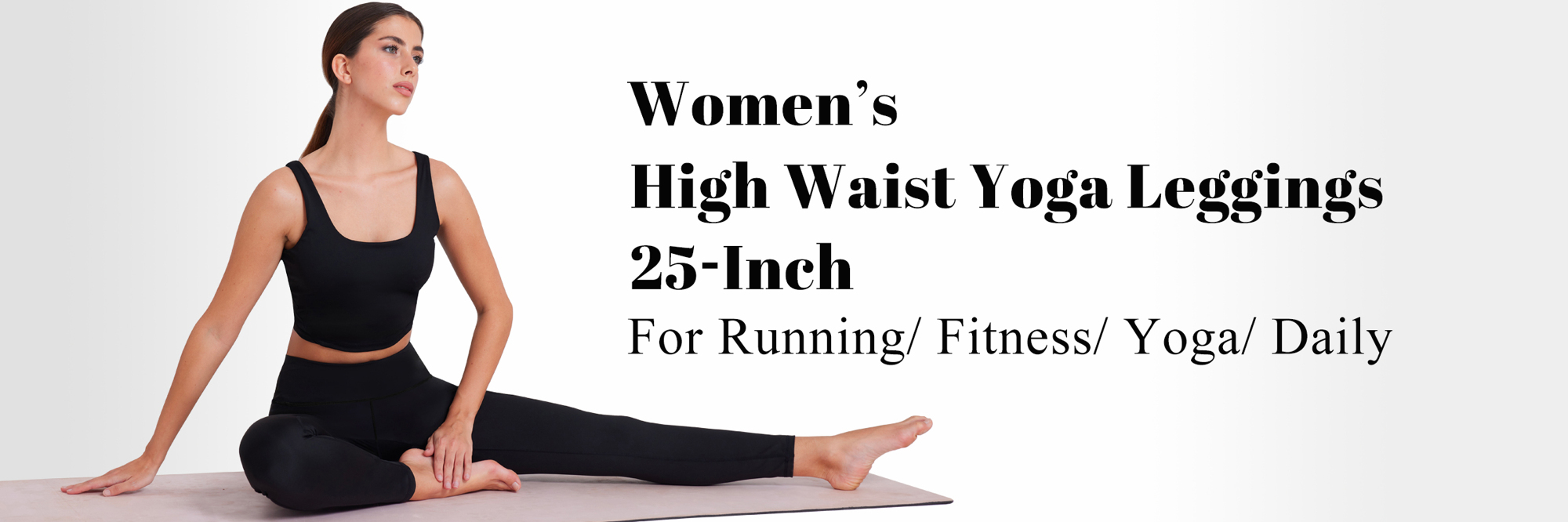 Women s High Waisted Lounge Leggings 25 With Pockets Tummy Control Yoga Pants For Workout Running Athletic Women s Activewear  p 74129715