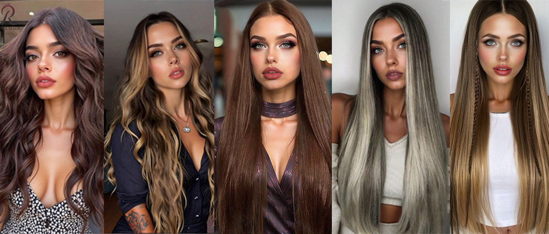 6 Piece Clip On Hair Extensions 16 Clip Multi Color Long Straight Composite Hair Extensions Ladies Use Heat Resistant Hair Pads On A Daily Basis p 73769511
