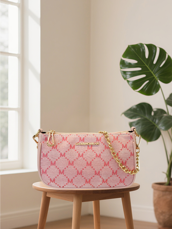 Women s Chain Strap Baguette Bag French Niche Ladies Handbag New Design All Match Textured Fashionable Shoulder Underarm Crossbody Bag Valentines p 14612360
