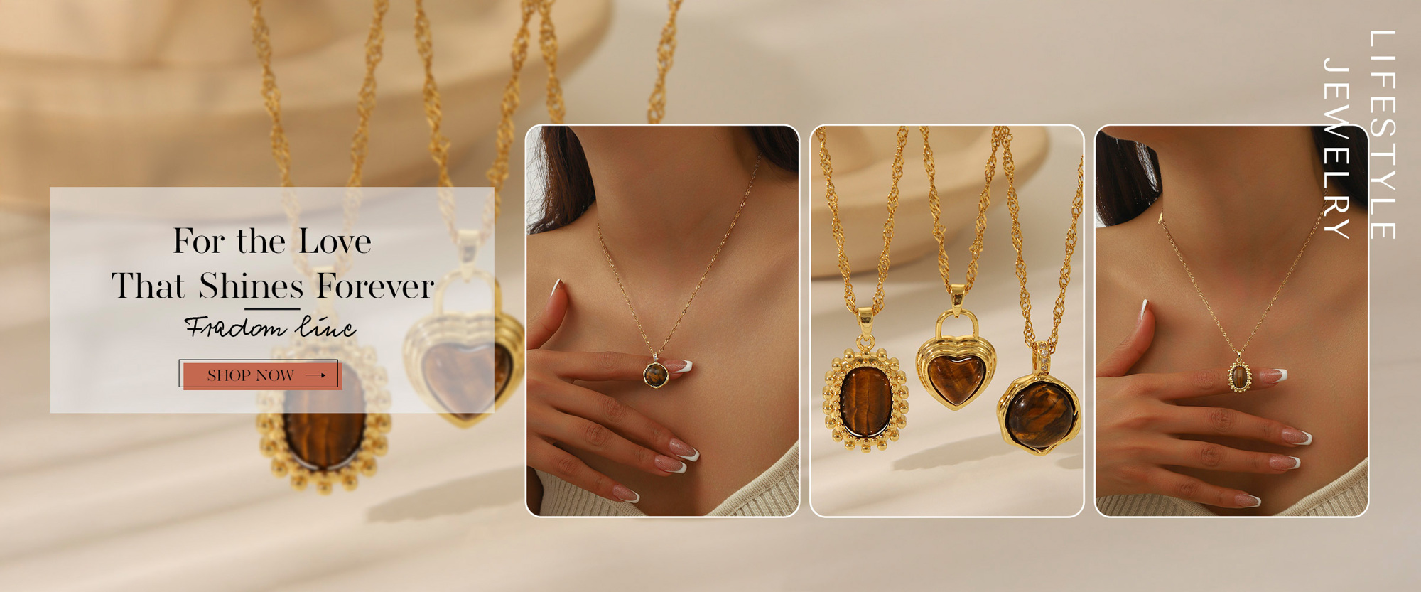 1pc Vintage Brown Gemstone Stainless Steel Pendant Necklace Oval Sun Heart Shaped Gold Plated Rhinestone Necklace Suitable For Women Everyday Or Festival Wear Jewelry Gift p 80997002