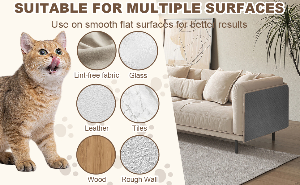 Cat Scratching Pad Scratcher Board Trimmable Cat Scratching Mat Cat Scratch Furniture Protector Scratch Mat With No Debris When Cut Adhesive Interactive Toy For Cat p 43922615