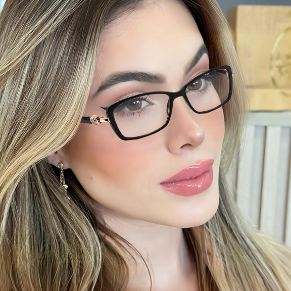 1pc New Fashion Anti Blue Light Glasses With Unique Rose Decor On Temple Retro Style Presbyopia Eyewear And Computer Reading Gaming TV Phones Accessories For Women Glasses Valentine s Day Valentines p 36745423