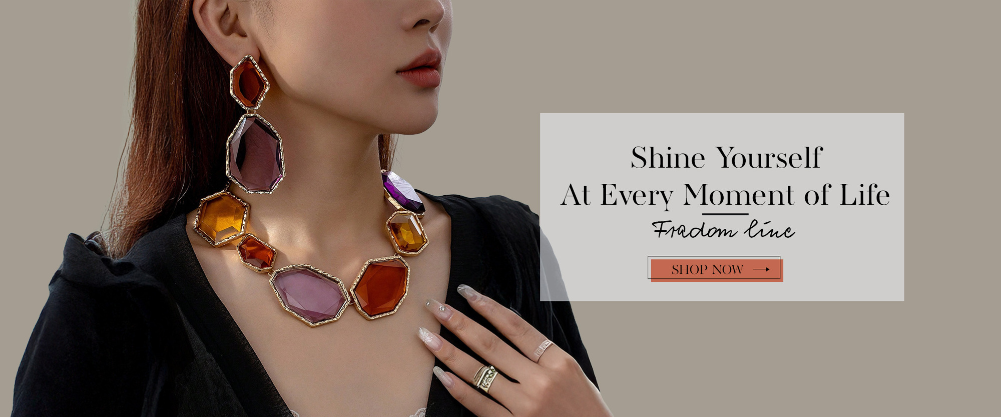 1 Set Of Fashionable And Versatile Bright Earrings And Necklace For Summer p 37359734