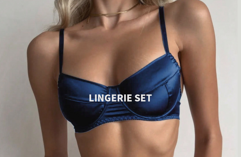 Princess Style Jeweled Blue Patchwork Sexy Seduction Bra Sexy Thong Set  p 53826924