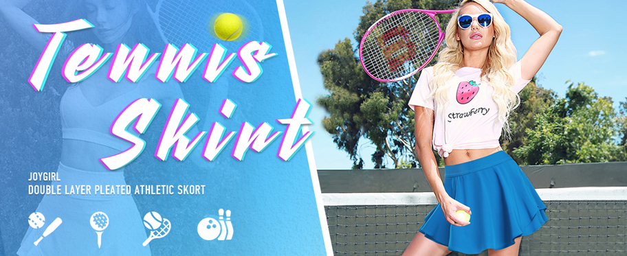 JoyGirl Women Pleated Tennis Skirt With Shorts High Waisted Golf Skort Mini Skirt Workout Skirt Athletic Skorts With Pockets p 57643167