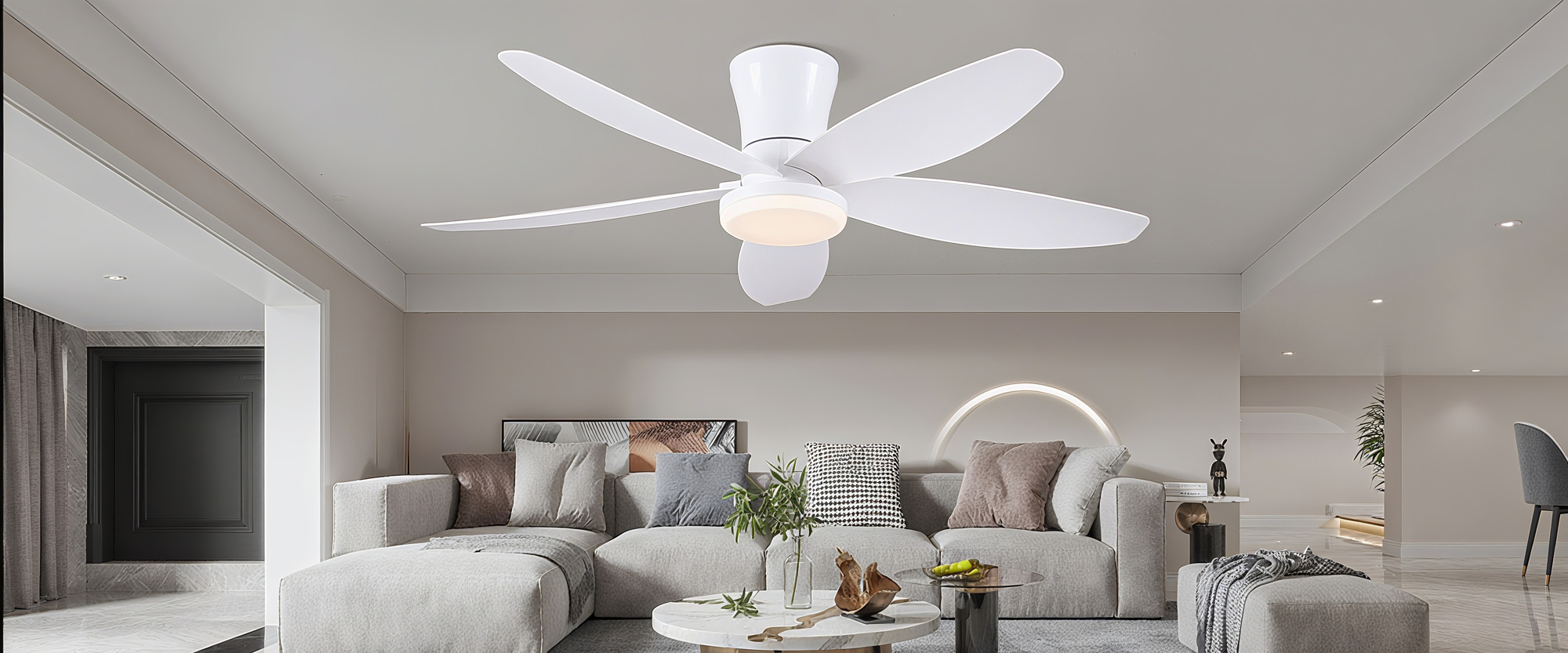 220V 240V Ceiling Fans With Lights Low Profile Ceiling Fan Light Reversible Dimmable Noiseless Ceiling Fan Lamp For Indoor p 108239129