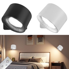 LED Wall Sconces Bedside Lamp With Rechargeable Battery Operated USB Port 3 Color Temperatures 5 Brightness Adjustable 360 Rotating Lamp Head Cordless Wall Lights Suitable For Bedroom Bedside Desk Reading Picture Frame Artworking Portrait p 91670158