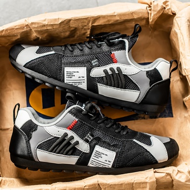 Men s Vintage Breathable Mesh Sports Shoes Non Slip Casual Sneakers With Retro Color Block Design Low Top Lace Up Closure Suitable For Autumn Winter p 138195151