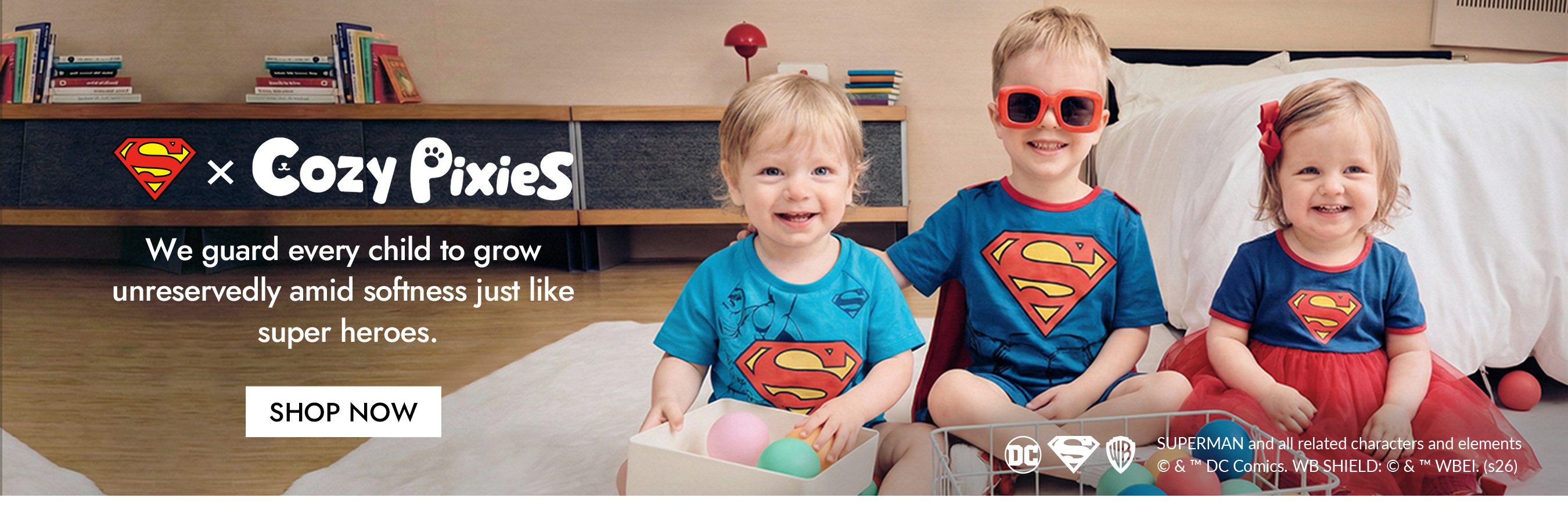 Superman x Cozy Pixies sc 16050007592