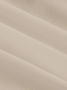 SHEIN MOD Off Shoulder Ruched Mesh Bodycon Dress - Apricot - View 4