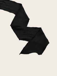 SHEIN ICON Draped Ruched Side Crop Top - Black - View 3