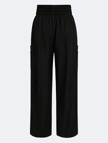 TaskEZ Nurse Women's Clothing Surgical Gown Straight Barrel Black Rennaissance Work Jogging Trousers,Pet Hospital Work Clothes,Comfortable Scrub Bottoms - Black - View 2