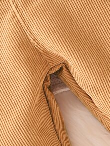SHEIN Mono de enterizo casual con babero de unicolor para bebé niño, para el otoño - Amarillo - Ver 7