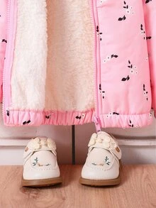SHEIN Playful Pals 青少年女孩對比領衛衣，長袖蝴蝶結鏤空裝飾寬鬆休閒套頭上衣 - 粉色 - 查看 5