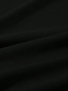 SHEIN 少女秋季套装，休闲时尚创意个性清新简约玫瑰花图案字母标语印花，宽松基础款白色圆领卫衣+黑色打底裤两件套，保暖舒适，美式复古度假风，适合秋冬季女孩穿着。樱桃童装机场穿搭长袖女童套装，樱桃女童服装，少女服装套装 - 彩色 - 查看 5