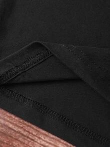 SHEIN LUNE 3件套豹纹、爱心和标语图案休闲T恤上衣 - 彩色 - 查看 3