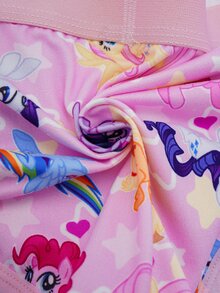 My Little Pony X SHEIN 3pcs/Set Women's Cute Cartoon Horse Print Comfortable Panties - Multicolor - View 7
