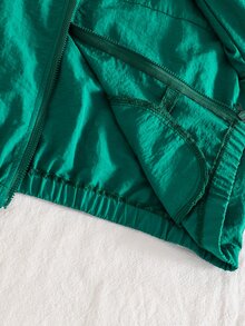 SHEIN 青少年女孩秋季套裝 2件/組 灰粉色，秋季，休閒牛仔風，蝴蝶結鬆緊腰條紋長褲，可愛舒適套裝 - 彩色 - 查看 7