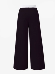 SHEIN 1pc Tween Girl Loose Casual Sports Sweatpants, Solid Color Fall Winter - Black - View 4