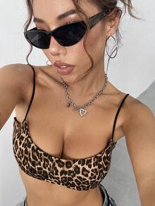 EgrlEra Leopard Print Summer Sexy Camisole - Multicolor - View 6