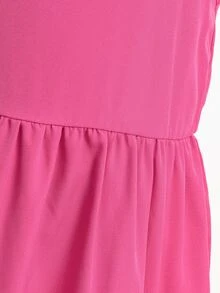 SHEIN 2pcs/Set Girls' Spaghetti Strap Short Dress, Layered Patchwork Hem, Baby Pink White, Summer, Fairy Princess, Knit, Fitted, 7th Birthday 3rd Birthday - Multicolor - View 7