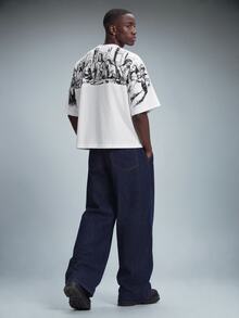 STYNVO Men's Summer Casual Character Print T-Shirt - White - View 3