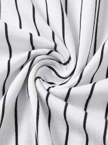 HIMLAND Men Fit Crew Neck Short Sleeve Slogan Tee , Striped Letter Graphic Casual Simple Polyester, Summer, Vacation, Father's Day Gifts, Football - White - View 7