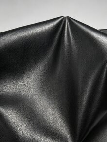 SHEIN 青少年女孩外套 抓絨 秋季服飾 長袖黑色 冬季 Matrix 風格街頭舞風 拉鍊夾克 PU 材質 頂級光澤 - 黑色 - 查看 8
