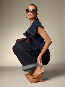 Hauture Women Platforms & Wedge Sandals - Brown - View 2