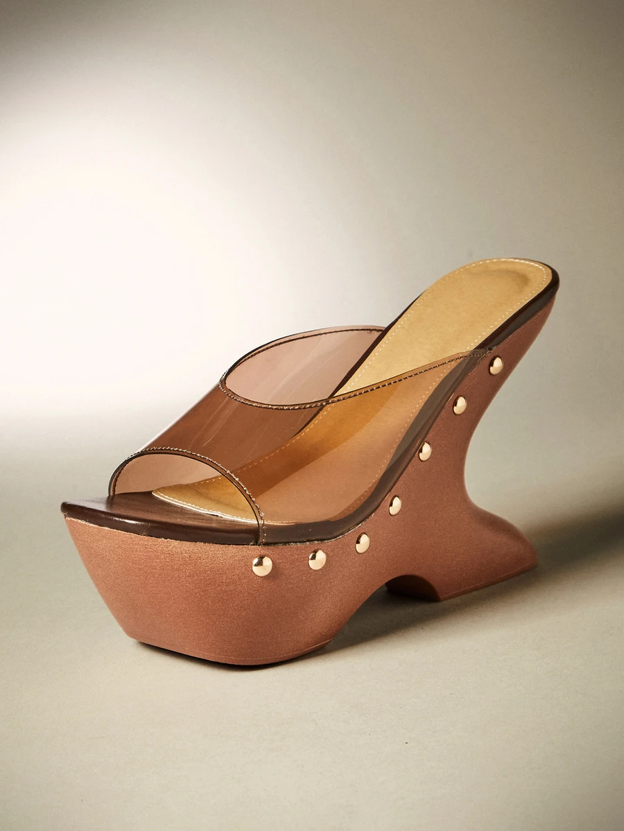 Hauture Women Platforms & Wedge Sandals - Brown - View 1