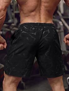 Gym Rark Men's Graphic Patched Drawstring Waist Pocketed Summer Sports Shorts Comfortable Breathable Baggy For Workout Gym Shorts, Lightweight - Multicolor - View 2