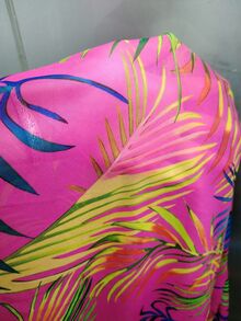 Swim Lushoire Women's V-Neck Tie Waist Elegant Beach Vacation Short Dress & Coverup For Summer - Hot Pink - View 8