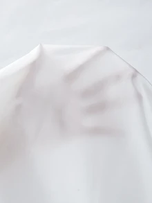 EMERY ROSE Camisa Sin Mangas De Mujer Con Dobladillo De Volantes - Blanco - Ver 8