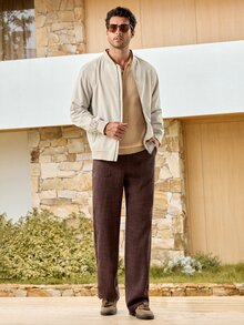 Mercer Haus MADHERO Men's Lightweight Slim Fit Softshell Windbreaker Jacket, Autumn - Light Grey - View 3