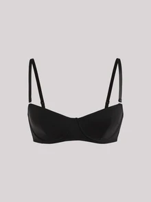 Veilyse 3pcs Solid Color Mesh Underwire Bra, Sexy Comfortable Push-Up Strappy Bra, Women's Lingerie - Multicolor - View 5