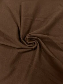 SHEIN Women's Coffee Brown Off-Shoulder Short-Sleeve T-Shirt,Summer Casual Occasion Round Neck Batwing Sleeve Top,Loose Fit Versatile Stylish Top - Brown - View 5