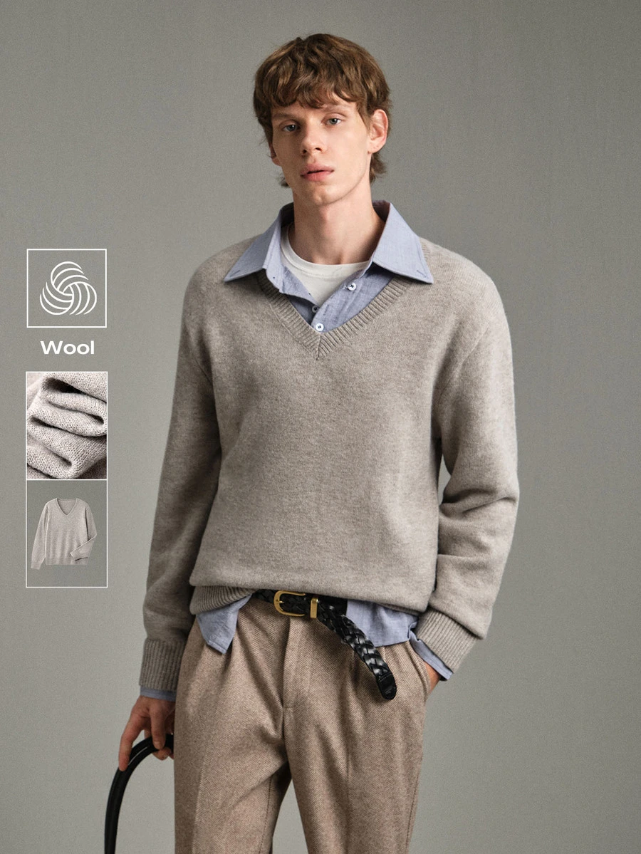 Calmiston Men's Casual Versatile Sweater, Autumn/Winter