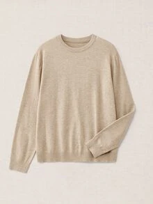 Calmiston Contains Wool Men's Casual Versatile Sweater For Autumn/Winter Formal Old Money - Multicolor - View 9