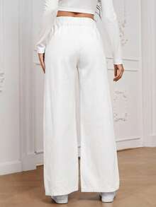 EMERY ROSE Jeans de mezclilla de ajuste holgado y casual para mujer - Blanco - Ver 2