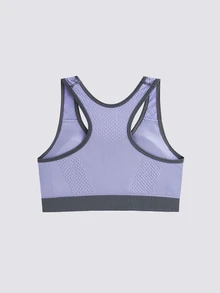 Loungeista 2 Pieces Color-Blocked Racerback Women's Sports Bras - Multicolor - View 9