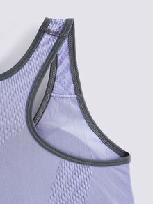 Loungeista 2 Pieces Color-Blocked Racerback Women's Sports Bras - Multicolor - View 5